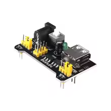 Alternative view of MB102 3.3V/5V Breadboard Power Supply Module for Arduino Board Solderless Breadboard