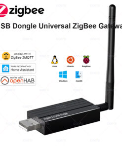 Zigbee 3.0 USB Dongle Plus Universal Zigbee Wireless Gateway Hub Support Home Assistant Zigbee2MQTT Raspbian Ubuntu MacOS