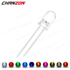 5mm LED Diodes Set - Assorted Colors Including Warm White, Red, Green, Blue, UV, Purple, Yellow, Orange, Pink