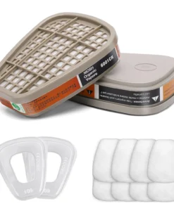 Activated Carbon 6001 Cartridges 501 5N11 Filter Replace for 3m Respirators Suitable for 6100/6200/7501/7502/6502/6800 Gas Mask