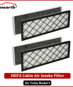 4PCS Cabin Air Filter HEPA for Tesla Model Y Juniper 2025 2024 Air Intake Filter Replacement with Activated Carbon Accessories