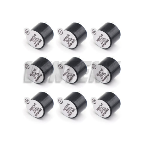 10Pcs 3V 5V 12V Active Buzzer 12095 Piezo Magnetic Long Continous Beep Tone Alarm Ringer 12085 Passive 16R Fit For Computers