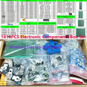 Electronic Components DIY Kit with LEDs, Capacitors, and Resistors for Hobbyists and Engineers