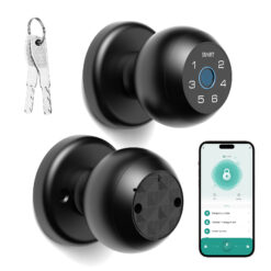 Fingerprint Door Lock with Touchscreen Keypad and App Control for Residential Use