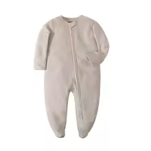 Alternative view of Newborn Footed Pajamas Zipper Girl and Boy Romper Long Sleeve 0-12 Months Baby Clothe Jumpsuit Cotton Fashion Baby Clothing