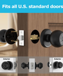 Alternative view of Viladepot Smart Lock Fingerprint Door Lock App Control Passcode Unlock Electronic Touchscreen Keypad Indoor
