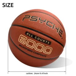 Alternative view of Size 7 Basketball with PU Leather Grip for Indoor and Outdoor Training