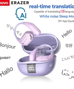 ERAZER XT66PRO Bluetooth Earphones ASMR Headsets DIY APP AI Translator Earbuds Wireless Headphones 13 Hours long life Display