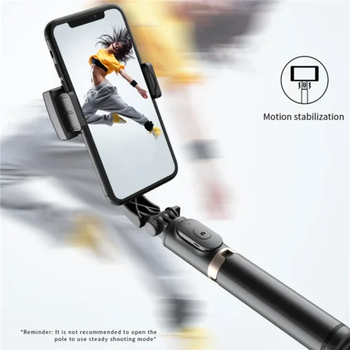 Alternative view of Roreta 2023 NEW Gimbal Stabilizer Selfie Stick Foldable Wireless Tripod with Bluetooth Shutter Monopod for IOS Android