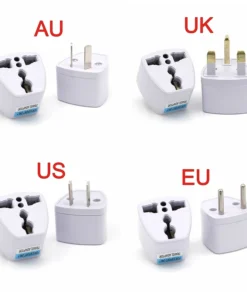 800W Universal US UK AU To EU Plug USA To Euro Europe Travel Wall AC Power Charger Outlet Adapter Converter 2 Round Pin Socket