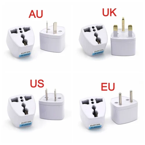 800W Universal US UK AU To EU Plug USA To Euro Europe Travel Wall AC Power Charger Outlet Adapter Converter 2 Round Pin Socket