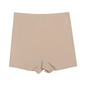 Seamless Ice Silk Biker Shorts Leggings for Ladies with Lightweight Breathable Design - Skin, S
