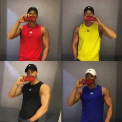 Alternative view of Bodybuilding Tank Tops with Stringer Design for Men - Sleeveless Gym Workout Vest