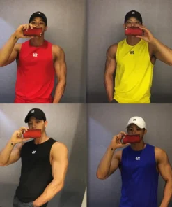 Alternative view of GITF Mannen Bodybuilding Tank Tops Gym Workout Fitness Mouwloos Shirt Running Kleding Stringer Singlet Zomer Toevallige Vest