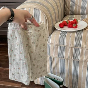 Cotton Floral Shorts for Baby Girls with High Waist Design
