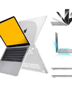 For MacBook Pro 13 inch Case 2022-2016 Release M1 A2338 A2289 A2251 A2159 A1989 A1706 A1708 Protective Hard Case Crystal Clear