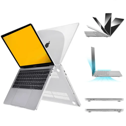 For MacBook Pro 13 inch Case 2022-2016 Release M1 A2338 A2289 A2251 A2159 A1989 A1706 A1708 Protective Hard Case Crystal Clear