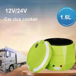 Mini Rice Cooker with Constant Temperature Function for Vehicle Use, 1.6L Capacity