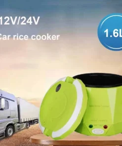 1.6L Mini Rice Cooker Heating Lunch Box Portable Constant Temperature Food Steamer Multifunction Pot For Car Truck 12/24V