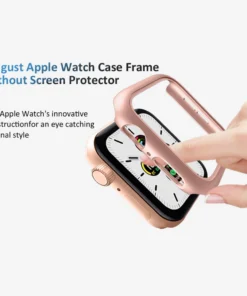 Alternative view of 3pcs Hard PC Case For Apple Watch 45mm 41mm 38mm 42mm 40mm 44mm Matte Bumper Protective Case Frame for iWatch SE 9 8 7 6 5 4 3 2