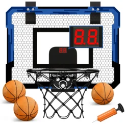Wall-mounted Mini Basketball Hoop Set for Indoor Training and Outdoor Games for Kids