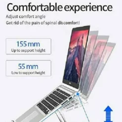 Alternative view of Portable Adjustable Laptop Stand with Foldable Design for 10 to 15.6 Inches Laptops