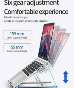 Alternative view of N3 Portable Laptop Stand Plastic or Aluminium Foldable Stand Adjustable Compatible 10 to 15.6 Inches Laptop Computer Accessories