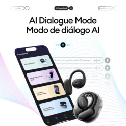 Alternative view of Hyundai Openair5 AI Bluetooth Earphones with Language Translation for Meetings