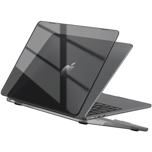 Crystal Black Clear Laptop Case for MacBook Air and Pro - Durable Protection for Students and Professionals - Image 7