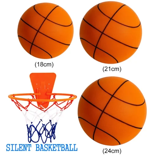 Squeezable Silent Basketball - 18/21/24 CM Diameter - Indoor Bounce Toy for Children - Image 4