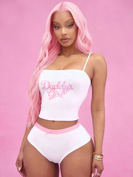 Camisole and Panties Set - Stretch Fabric - Stylish Beach Wear for Women - Image 5