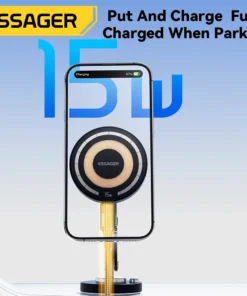 Alternative view of Essager Magnetic Wireless Charger Car Phone Holder 15W Fast Charging Easy Paste Mount Stand For Magsafe iPhone 15 14 13 Pro Max