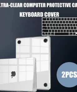 For MacBook Air 13.6 inch Case M4 A3240 M3 A3113 M2 A268, Ultra Thin Super Crystal Clear Hard Shell Case & Keyboard Cover