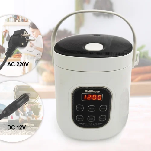Alternative view of Rice Cooker Used in Car and Home 12v to 220v or Truck and Home 24v to 220V or Car and Truck 12v to 24v