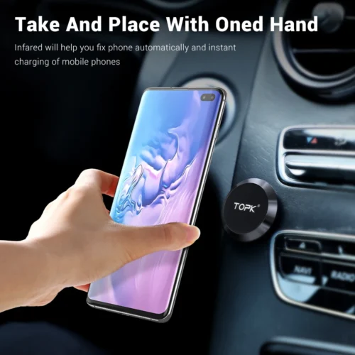 Alternative view of TOPK Magnetic Phone Holder for Car Air Vent Magnetic Phone Mount for Car,Car Phone Holder Mount for Cell Phones and Mini Tablets