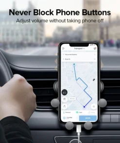 Alternative view of Gravity Car Phone Holder Air Vent Mount Cell Phone Holder in Car Mobile Support For iPhone 13 12 Xiaomi Universal GPS Stand