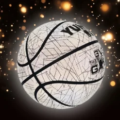 Alternative view of Luminous PU Basketball with Reflective Properties for Night Play