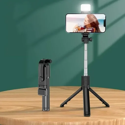 Telescopic Selfie Stick with Bluetooth Remote, 700mm Extendable Tripod for Phones - Image 4