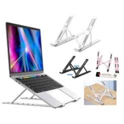 Alternative view of Adjustable Laptop Stand with 6 Angles, Ergonomic Design for Home and Office