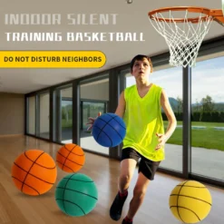 Alternative view of Foam Basketball Toy with Mute Feature for Indoor Play Ideal for Children and Babies