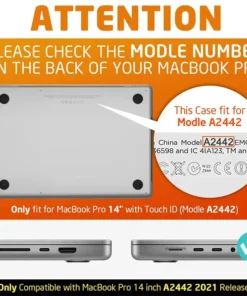 Alternative view of SUPCASE For MacBook Pro 14 Case (2025-2021) M5/M4/M3/M2/M1 Pro/Max UB Heavy Duty Rugged Shockproof Hard Shell Protective Case