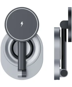 Alternative view of Magnetic 2 In 1 Wireless Charger Stand Pad Fast Charging Station Dock For iPhone 15 14 13 12 Pro Max Apple Watch 8 7 6 Airpods