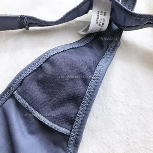 Fitness Thongs with Rhinestone Accents for Women - Low Rise Tanga Underwear - Image 4