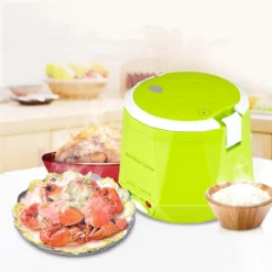 Alternative view of Mini Rice Cooker with Constant Temperature Function for Vehicle Use, 1.6L Capacity