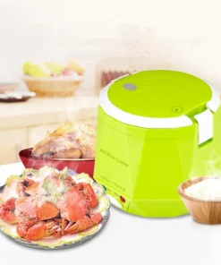 Alternative view of 1.6L Mini Rice Cooker Heating Lunch Box Portable Constant Temperature Food Steamer Multifunction Pot For Car Truck 12/24V