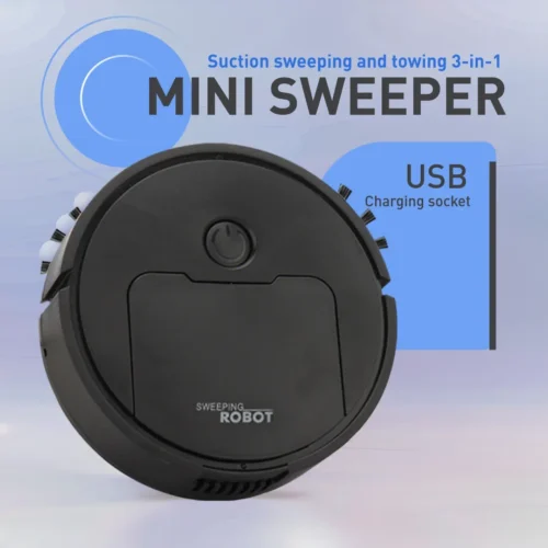 Mini Vacuum Cleaner Household Smart Sweeping Robot Suction Moving 3-in-1 Cleaning Tools Gift Mopping Machine Portable
