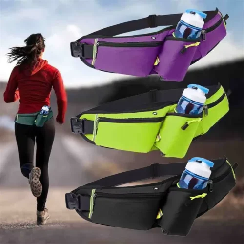 Alternative view of Running Waist Bags Water Bottle Holder Hydration Belt Bag Men Women Sports Fanny Pack Gym Running Cell Phone Jogging Cycling Bag