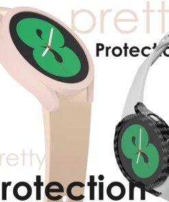 Alternative view of Watch Cover for Samsung Galaxy Watch 4 40mm 44mm 42mm 46mm 45mm,PC Matte Case All-Around Protective Bumper Shell for Watch5/5Pro