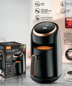 3 In 1 Water Milk Tea Maker Machine,High Temperature Resistant,600W Power,Multi-Usage Auto Power-Off 300ml Electric Coffee Pot