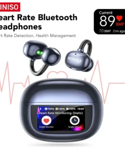 MINISO MS212 Bluetooth V6.0 Earphones OWS Ear Clip Earbuds Comfort Wireless headphones AI Translator Heart Monitor